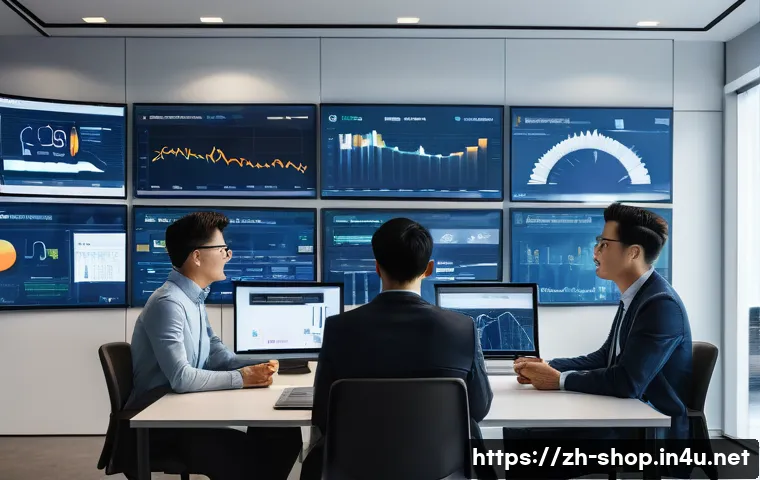 쇼핑매니저 팀워크 중요성 - **Prompt:** "A brightly lit, modern open-plan office. Five diverse e-commerce team members are gathe...